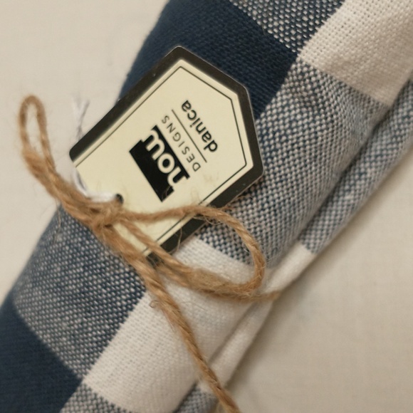 🍒 Now Designs Blue Plaid Dishtowel - Picture 2 of 3